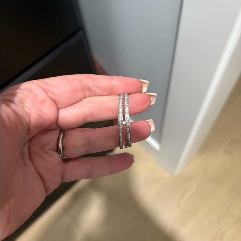 Elegant Silver Hoop Earrings